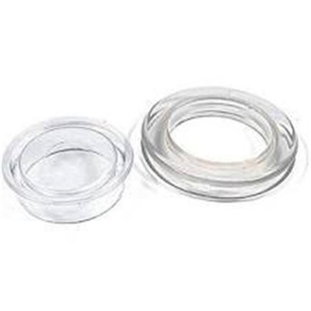 RICHELIEU AMERICA Richelieu America 238239 2 in. Plastic Clear Umbrella Ring Cap Set 238239